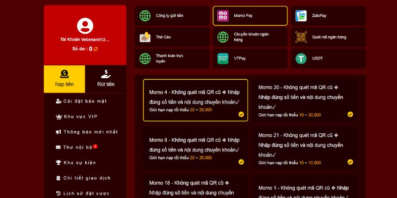 Nạp tiền Hello88